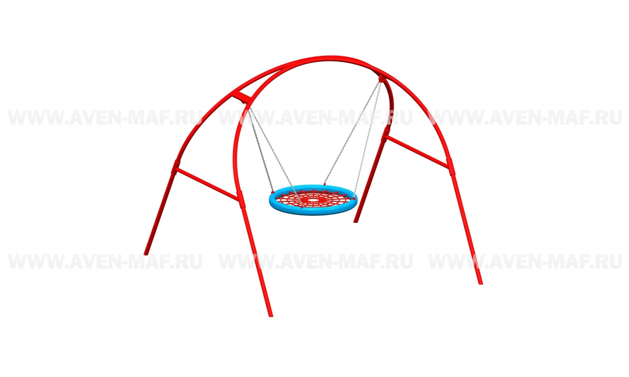 Качели маятниковые К-30м с подвесом "Гнездо"