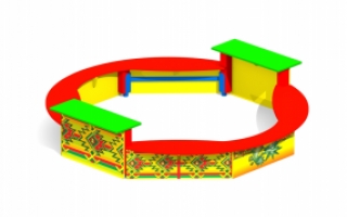 Песочница детская П-17 "Мексика"