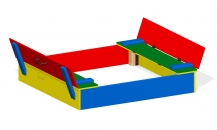 Песочница с крышкой-скамейкой П-22